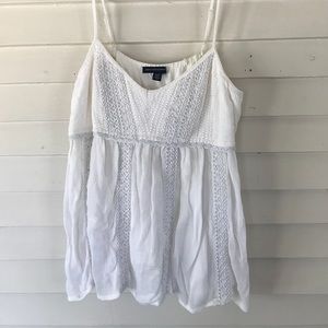 CROTCHET CREAM TANK